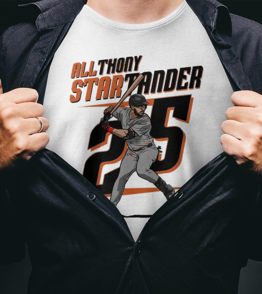 Anthony Santander All-Star Baseball Player Number 25 Baltimore T-Shirt