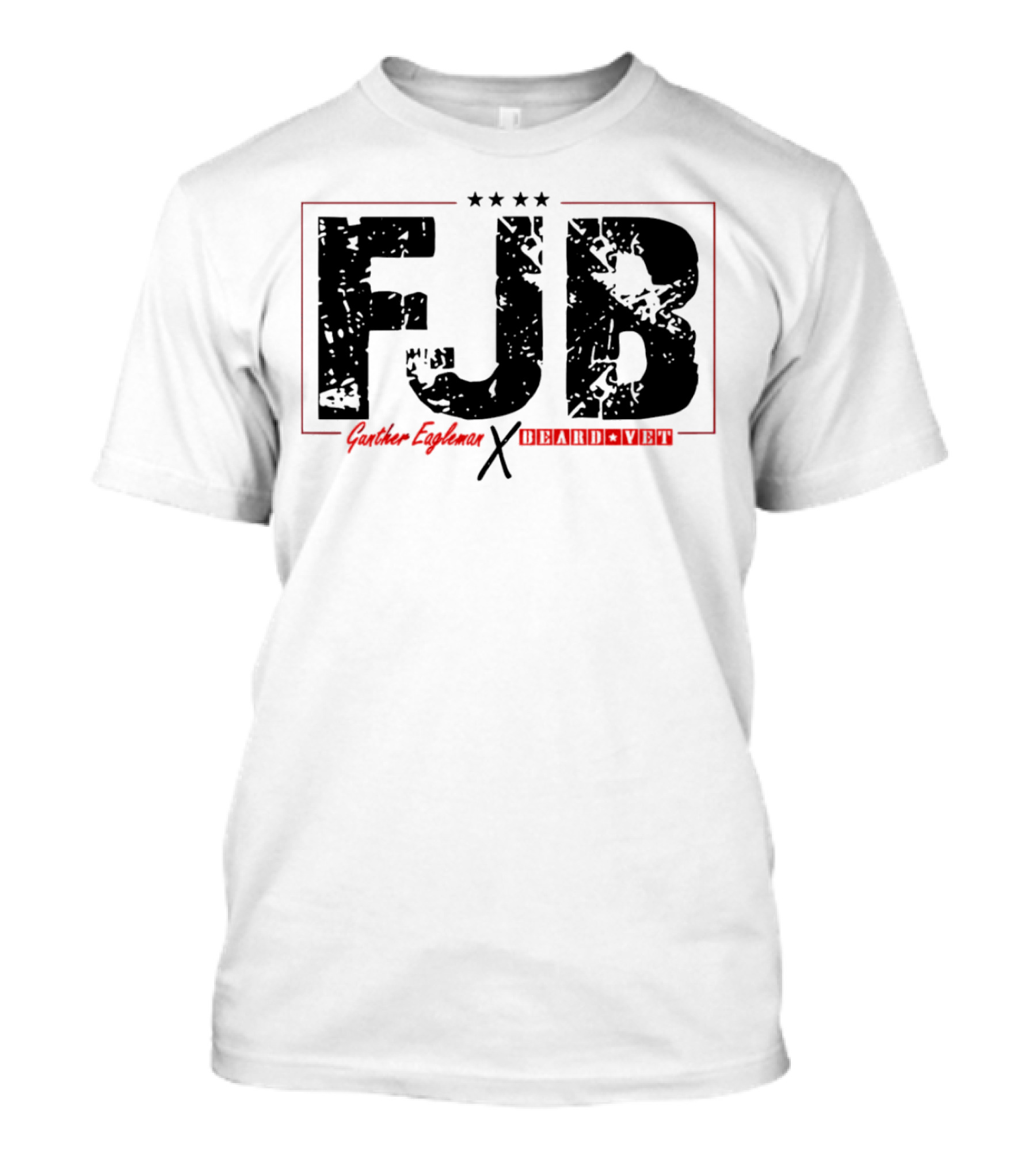 FJB Gunther Eagleman Beard Vet Collaboration Stars T-Shirt
