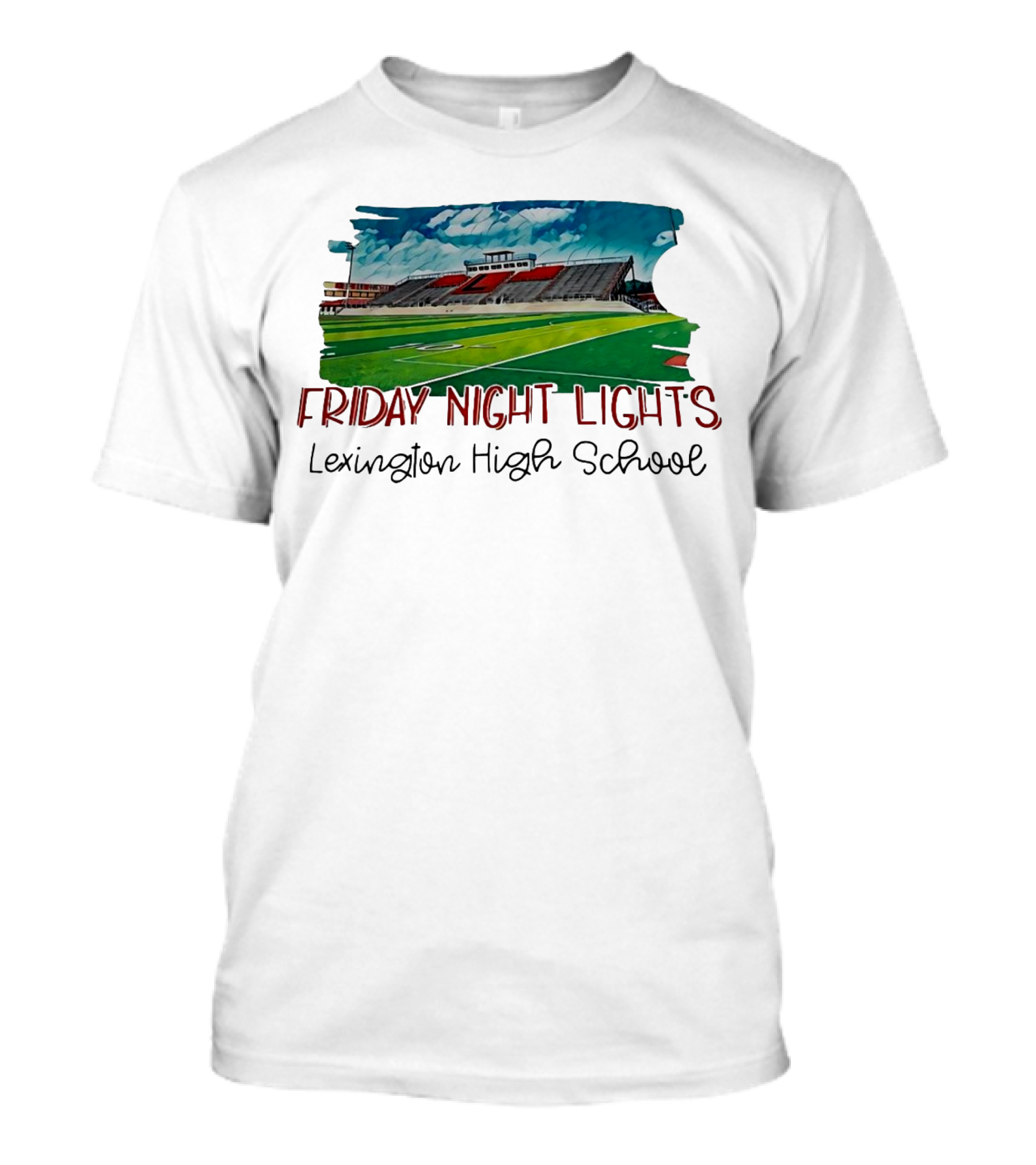 Friday Night Lights Lexington High School Football Stadium T-Shirt