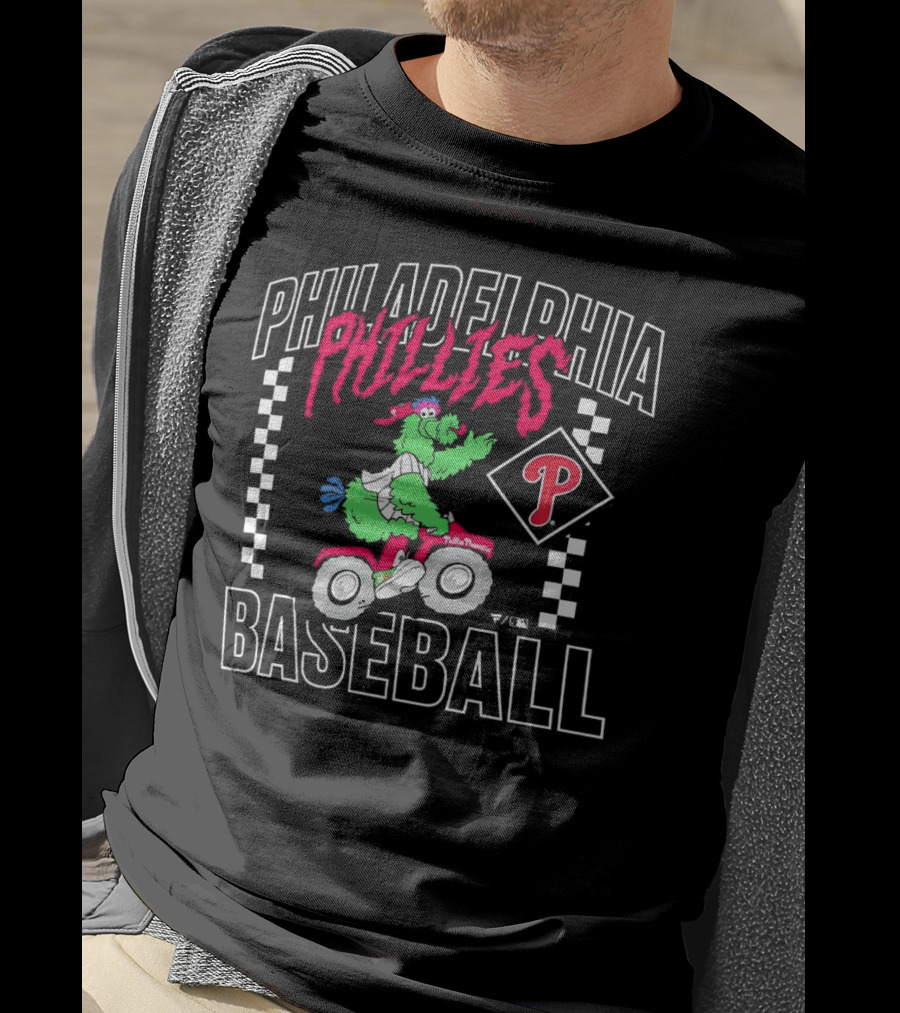 Philadelphia Phillies Baseball Phanatic Scooter Race T-Shirt