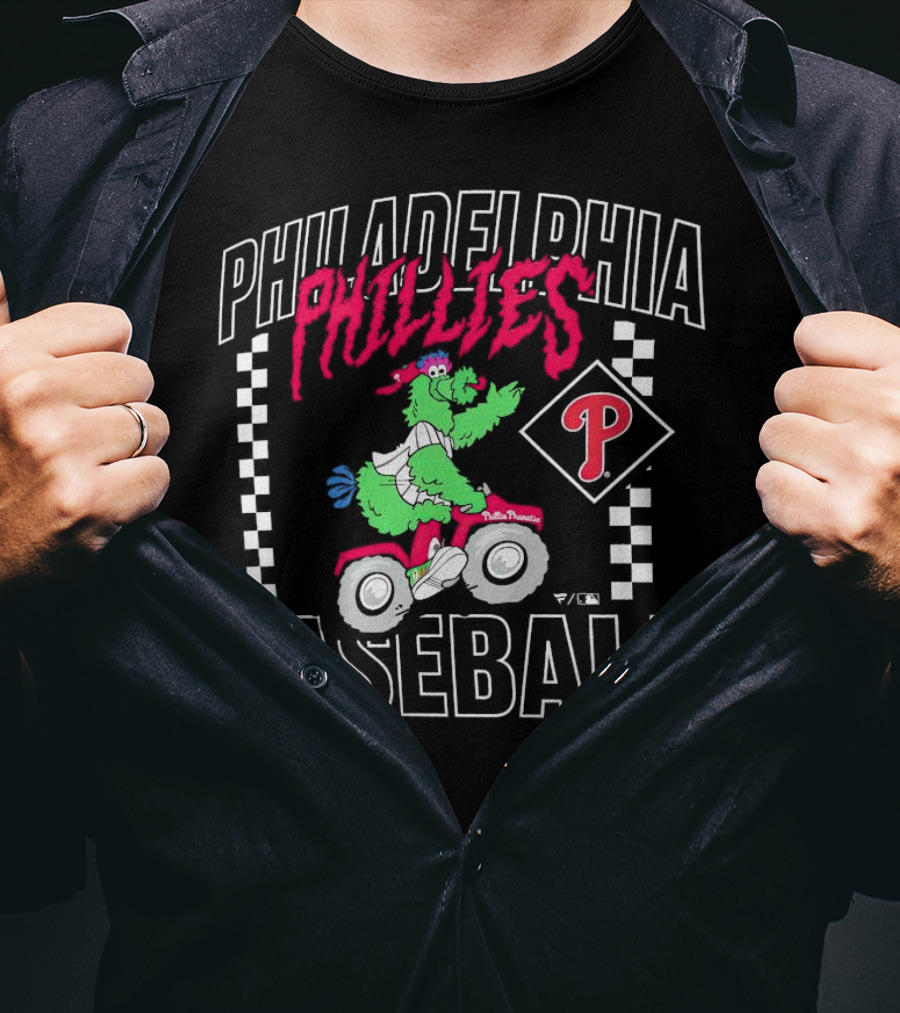 Philadelphia Phillies Baseball Phanatic Scooter Race T-Shirt