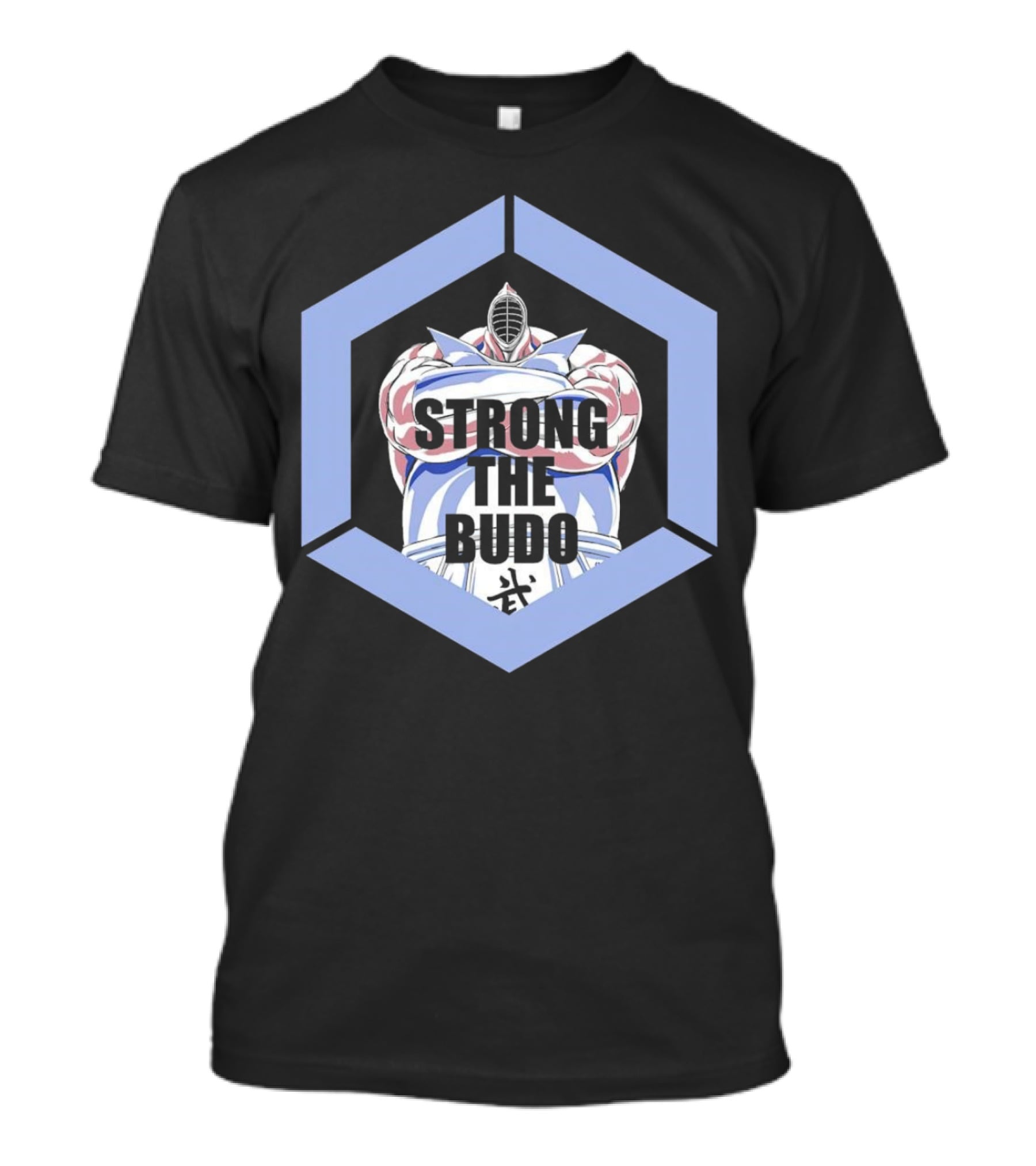 Strong The Budo Martial Arts Warrior Hexagon Emblem T-Shirt