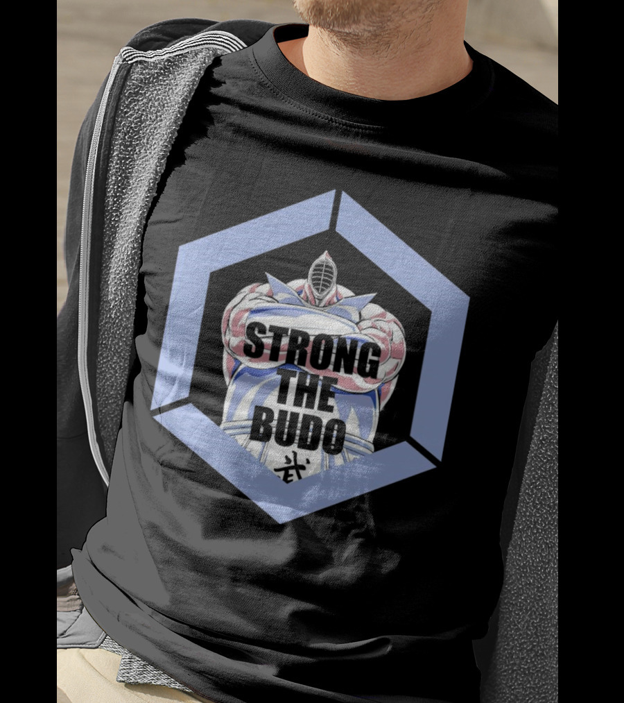 Strong The Budo Martial Arts Warrior Hexagon Emblem T-Shirt