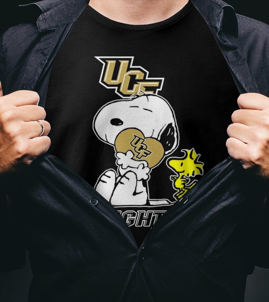 Snoopy And Woodstock UCF Knights Football Team Spirit T-Shirt