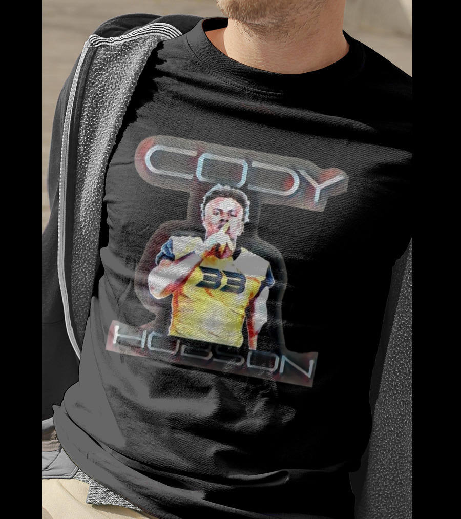 Cody Hobson 33 Merrimack Warriors Football T-Shirt