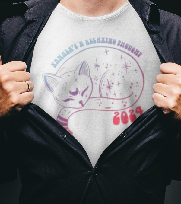 Kamala’s A Relaxing Thought Cat T-Shirt