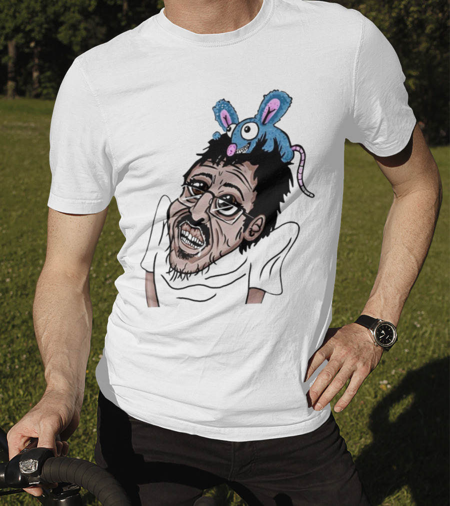 Ricky Berwick With Cartoon Rat On Head T-Shirt