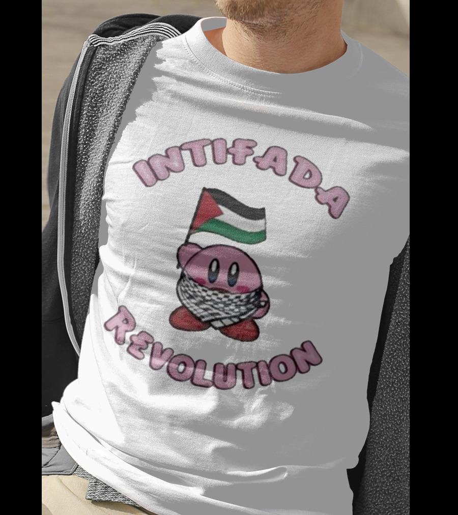 Intifada Revolution Palestinian Flag Kirbo Character T-Shirt