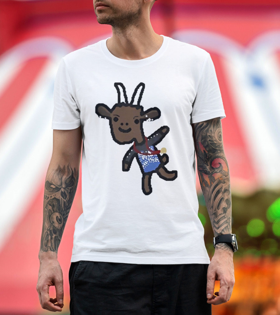 Goat Wearing Medal Inspired by Gymnastics Champion T-Shirt