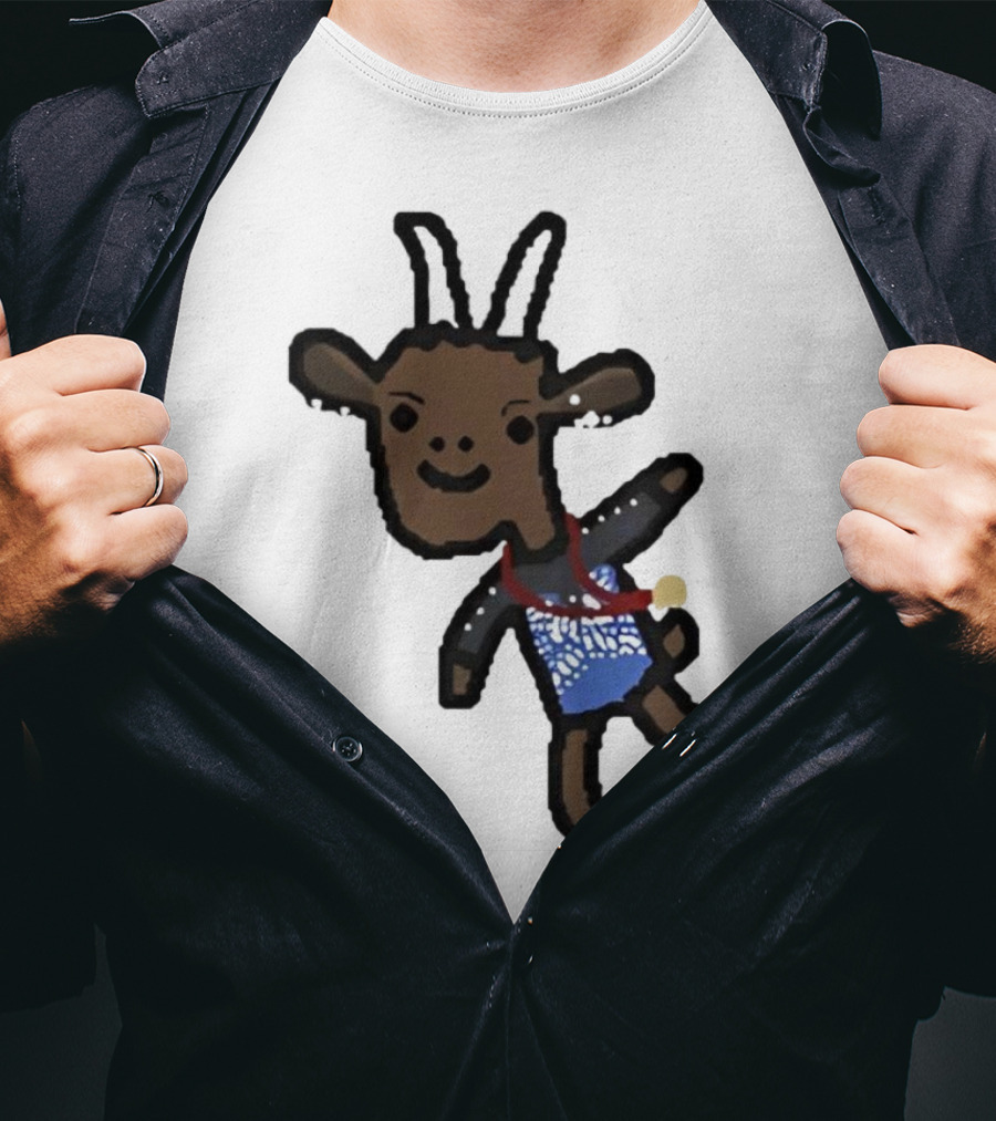 Goat Wearing Medal Inspired By Gymnastics Champion T-Shirt