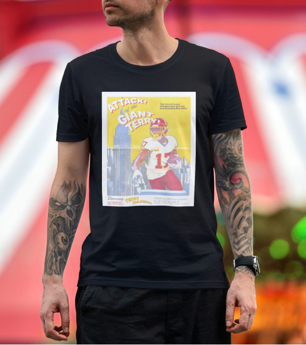 Premium T-Shirt: Attack of the Giant Terry Starring Terry McLaurin Washington Commanders New York T-Shirt Attack of the Giant Terry Starring Terry McLaurin Washington Commanders New York T-Shirt