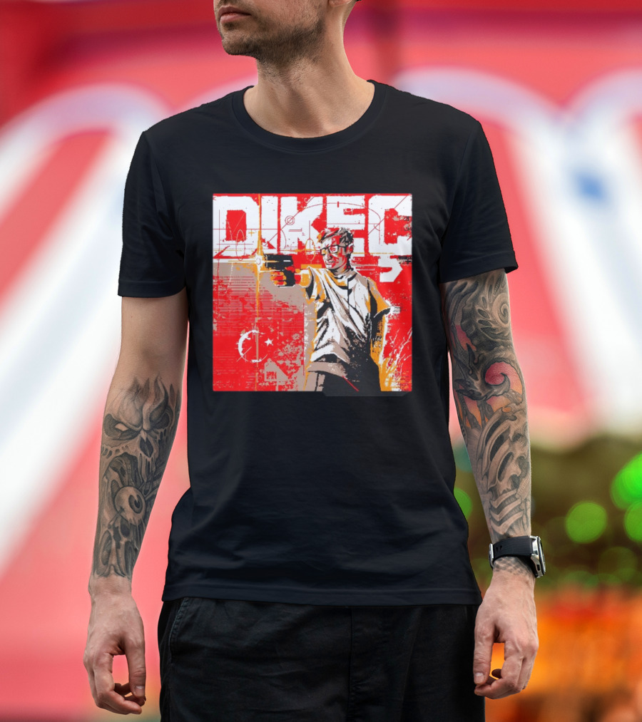 Dikeç Shooter Turkey Paris 2024 Pixel T-Shirt