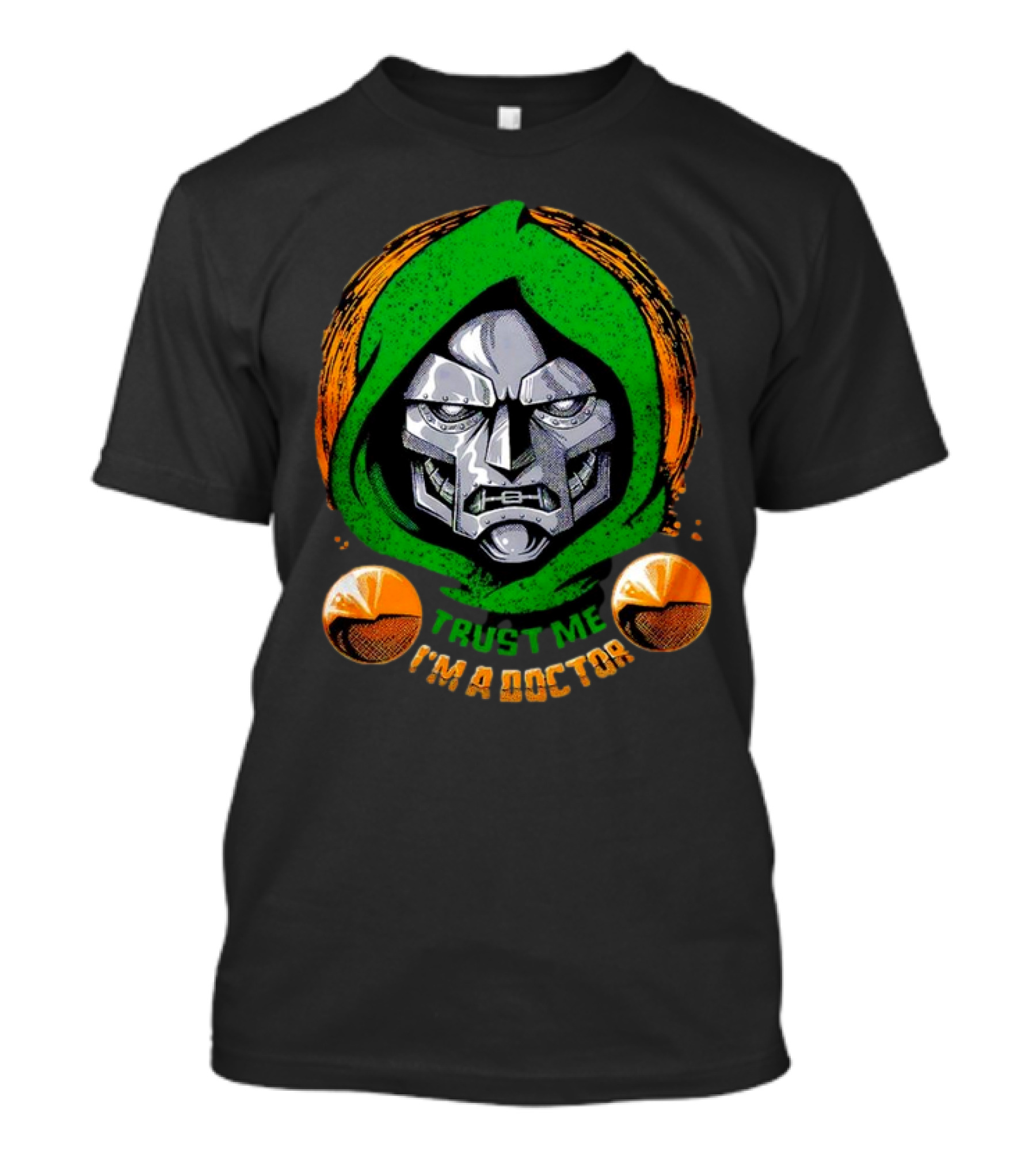 Doctor Doom Trust Me I'm A Doctor Villain Face Mask T-Shirt