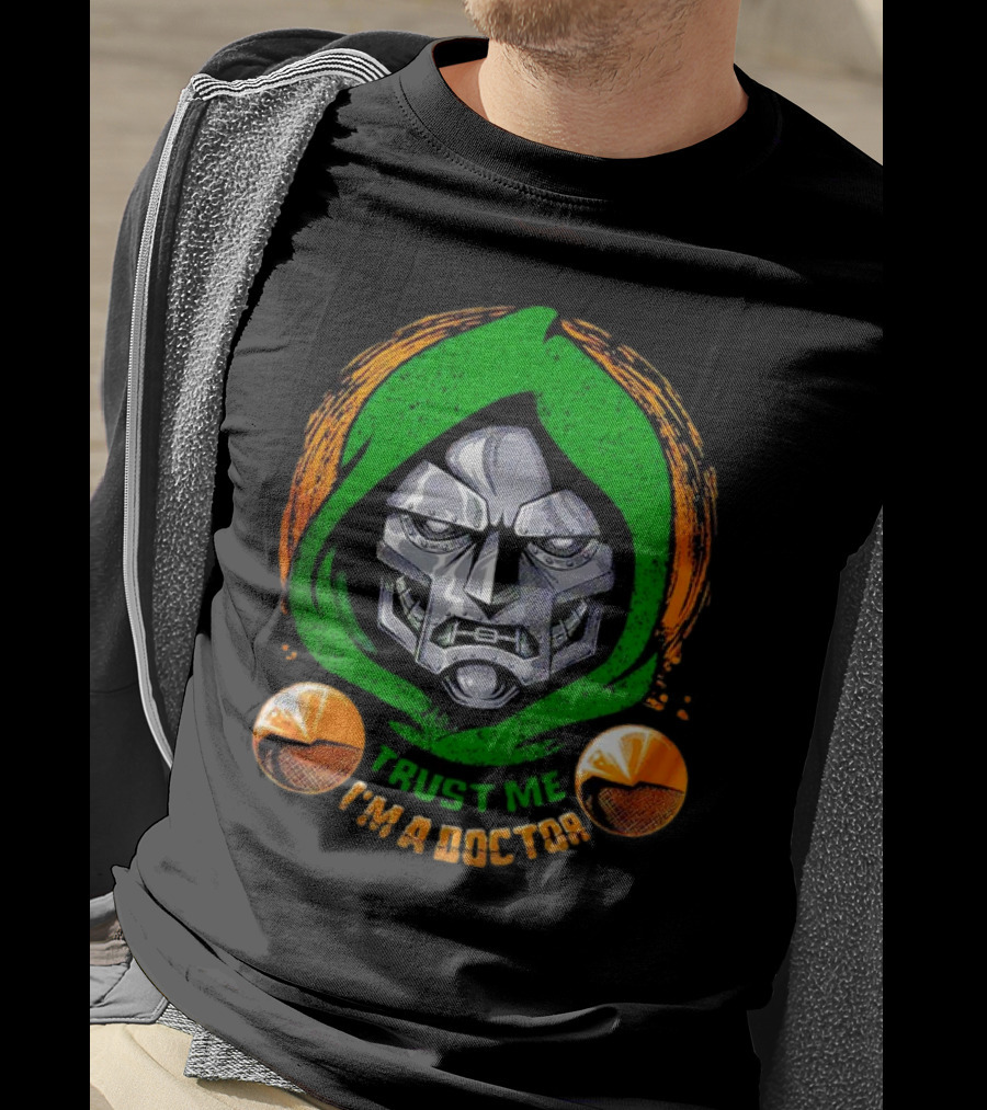 Doctor Doom Trust Me I'm A Doctor Villain Face Mask T-Shirt