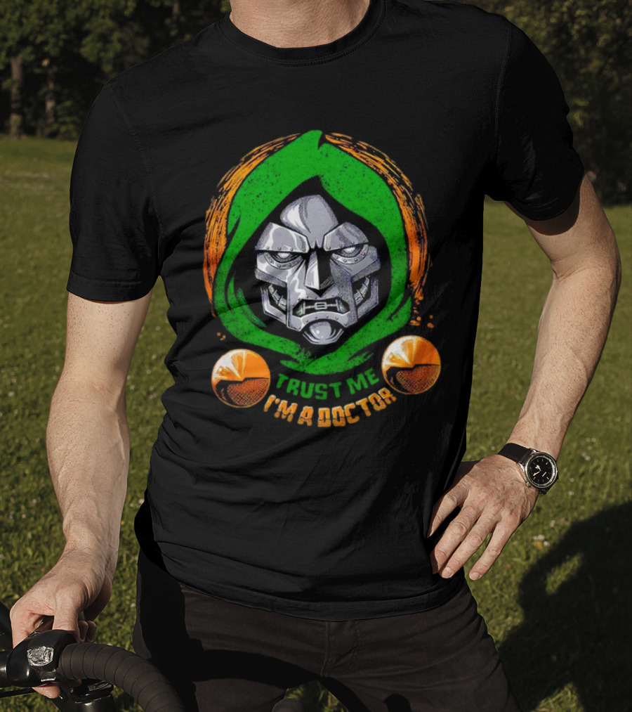 Doctor Doom Trust Me I'm A Doctor Villain Face Mask T-Shirt