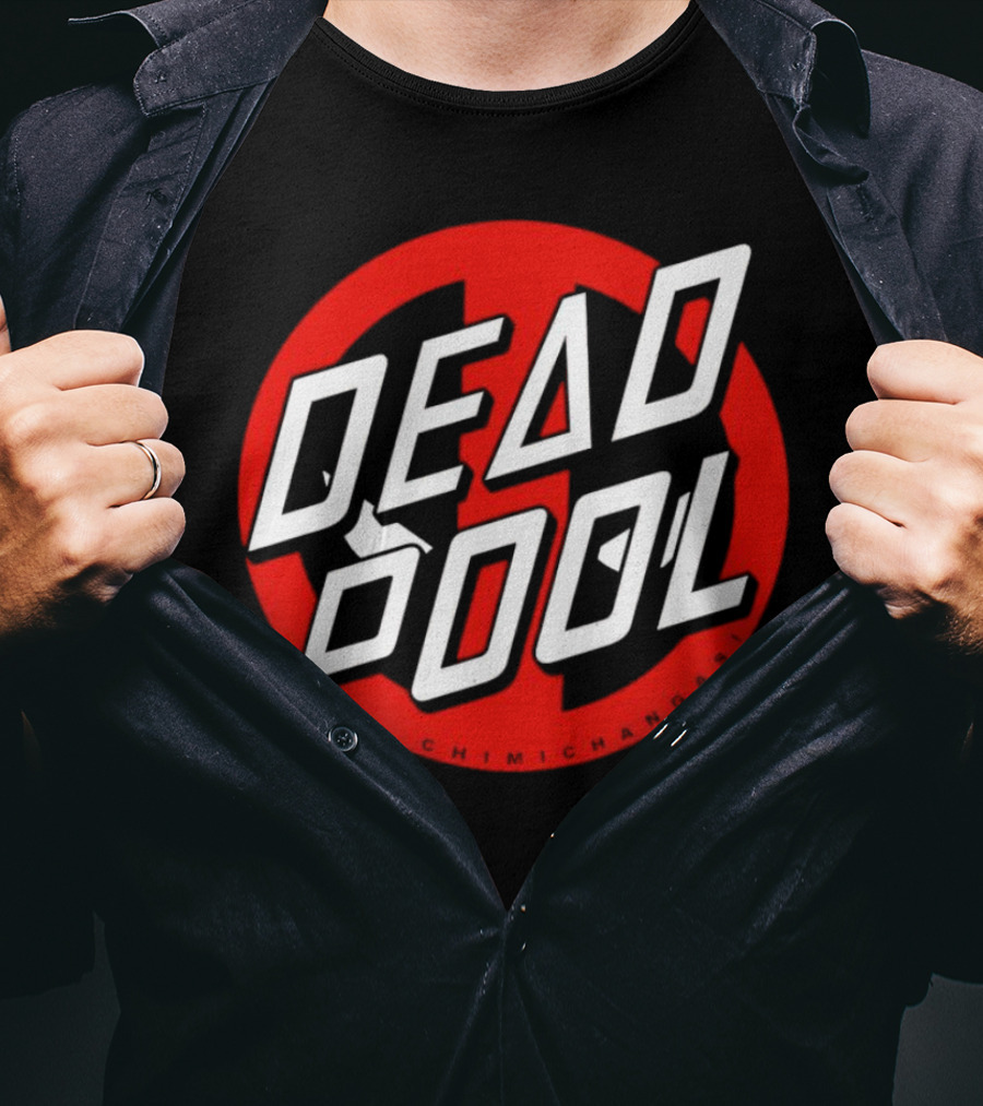 Deadpool X Santa Cruz Santapool Chimichangas Logo Red Circle T-Shirt