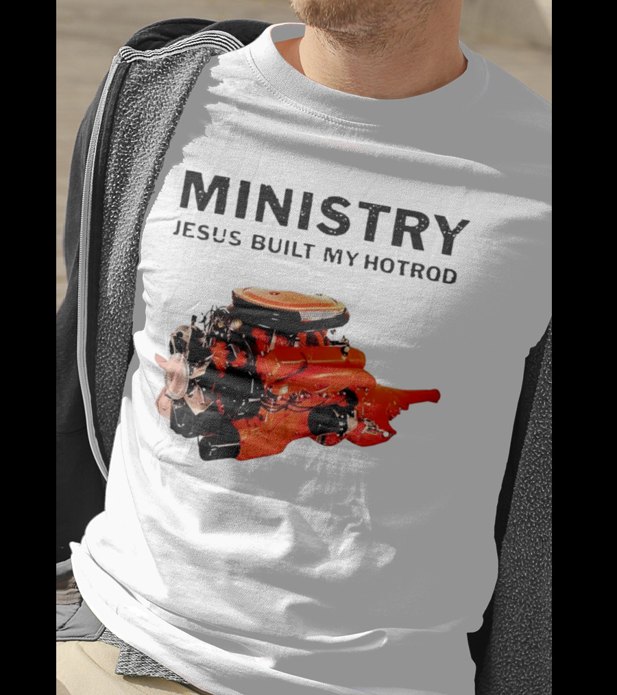 MINISTRY Jesus Built My Hotrod Vintage Engine T-Shirt