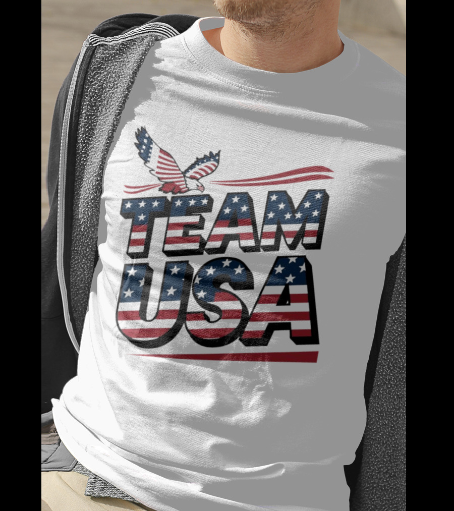 Team USA Eagle Flag Patriotic T-Shirt