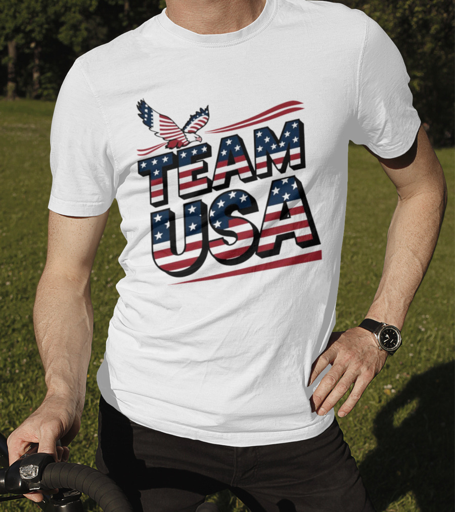 Team USA Eagle Flag Patriotic T-Shirt