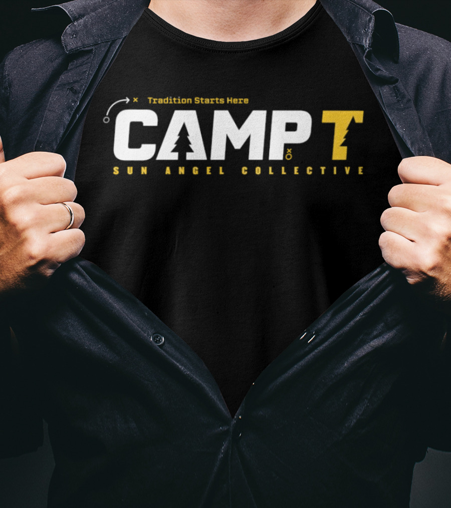 Tradition Starts Here Camp T Sun Angel Collective T-Shirt
