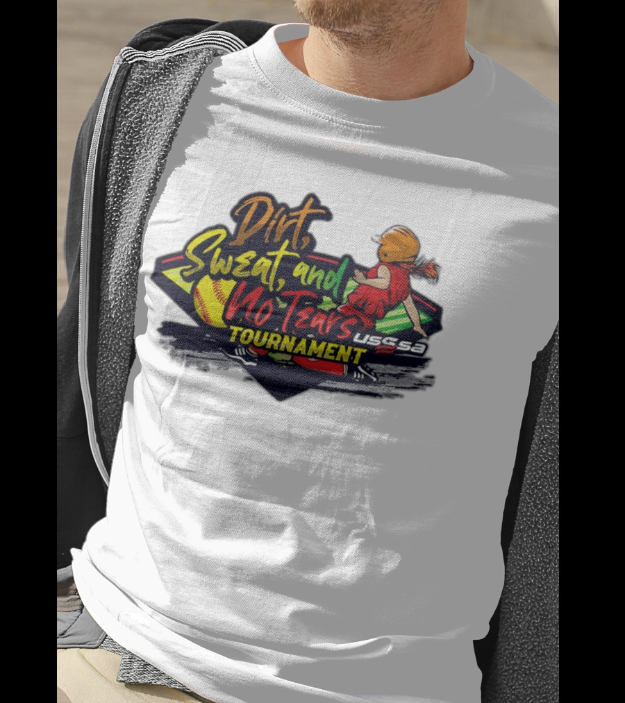 USSSA Texas Dirt Sweat And No Tears Tournament T-Shirt