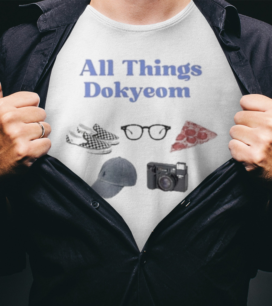 All Things Dokyeom Glasses Pizza Sneakers Camera Cap T-Shirt