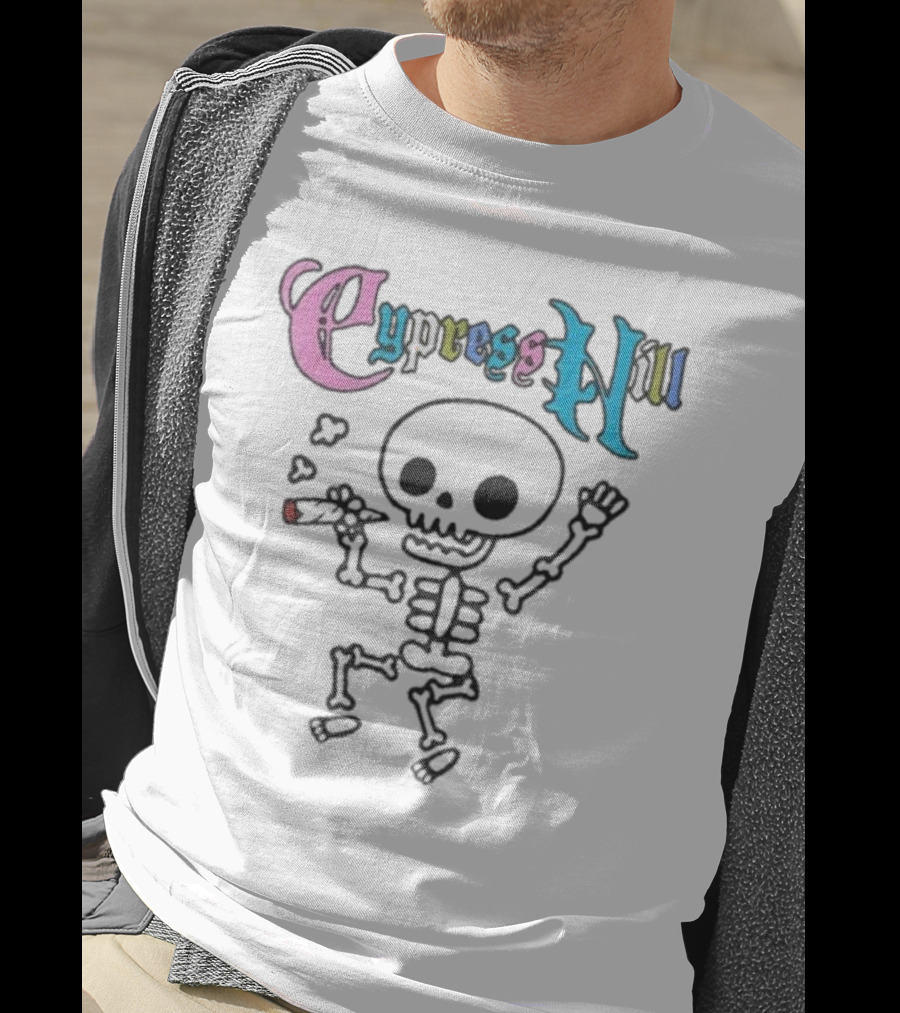 Cypress Hill Colorful Gothic Skull T-Shirt