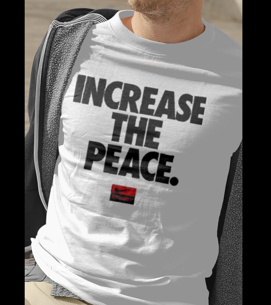 Increase The Peace Stussy Red Swoosh T-Shirt
