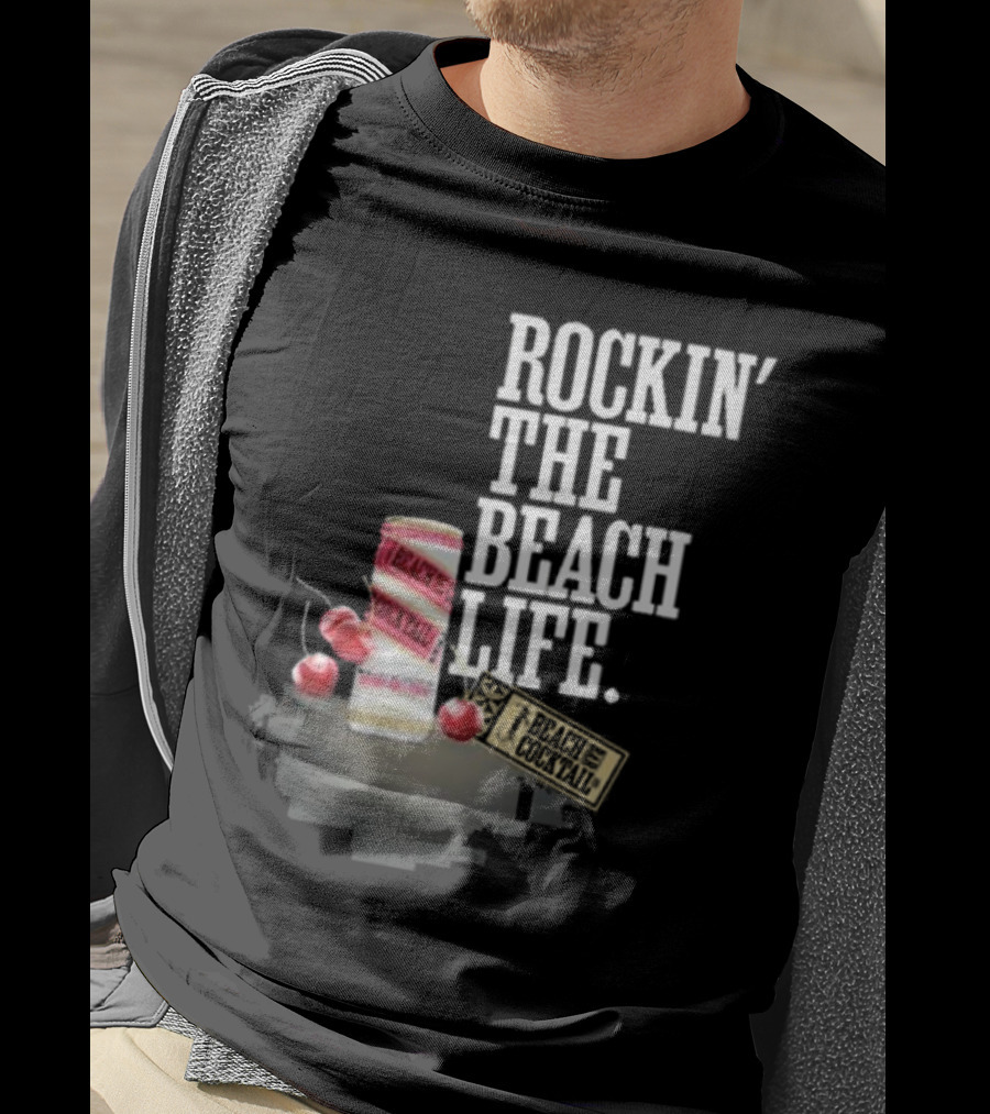 Rockin' The Beach Life Sammy Hagar Red Rocks Beach Cocktail T-Shirt