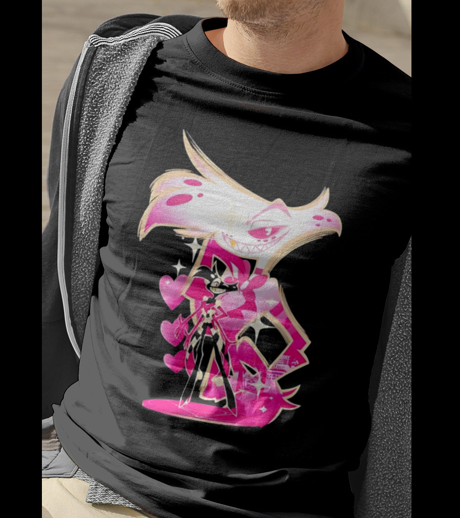 Angel Dust And Alastor Design Hazbin Hotel Series T-Shirt