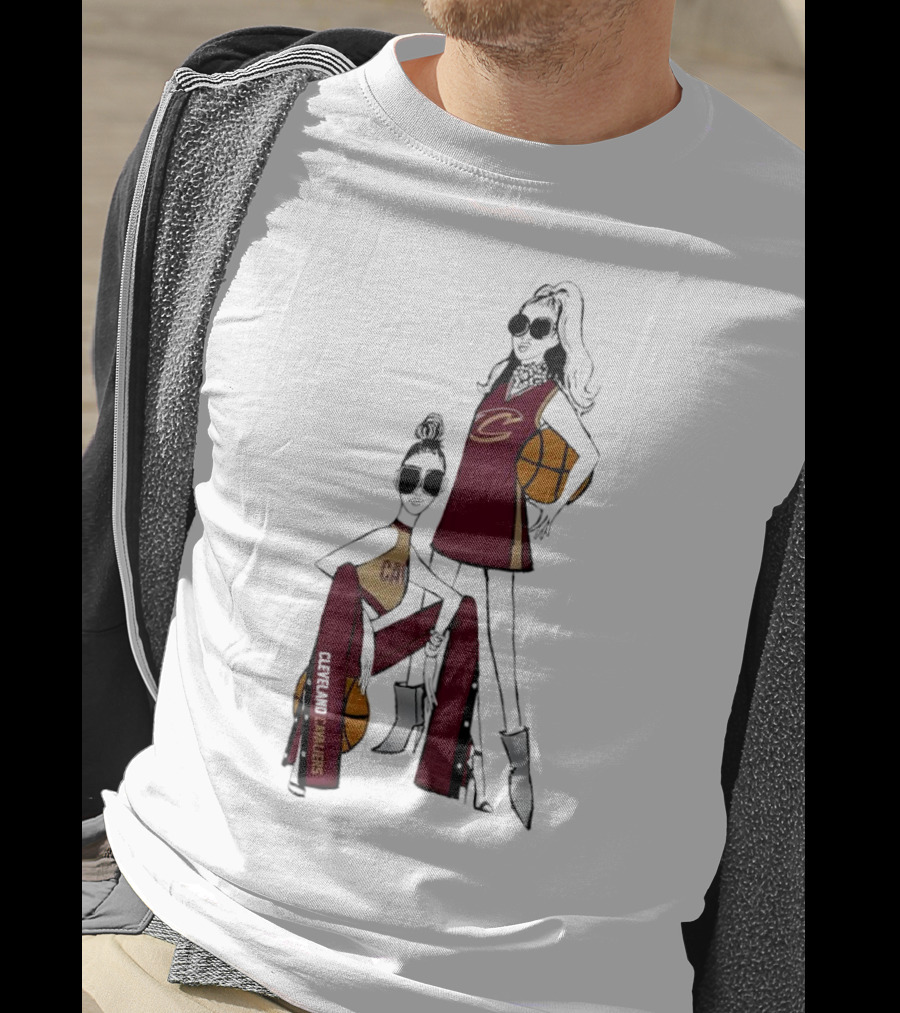 Cleveland Cavaliers G-III 4Her Basketball Girls Fitted Fashion T-Shirt