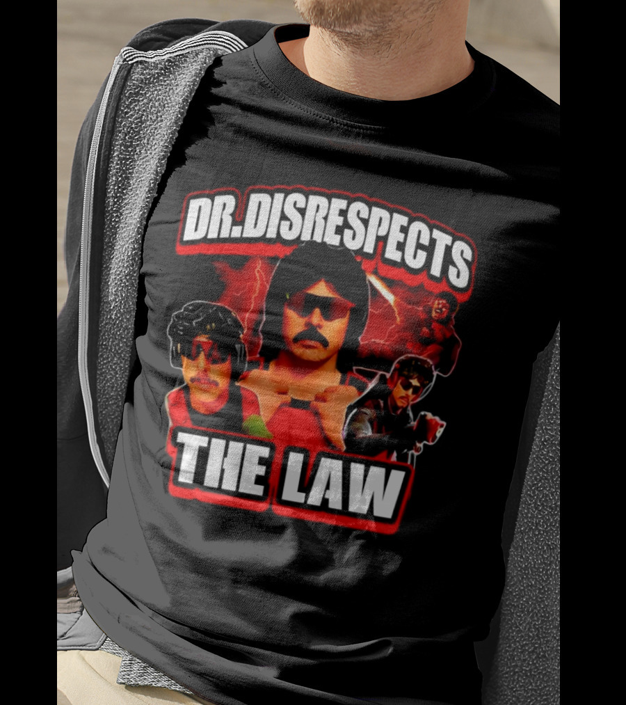 Dr Disrespects The Law Gamer Lightning Action T-Shirt