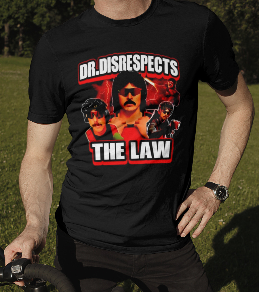 Dr Disrespects The Law Gamer Lightning Action T-Shirt
