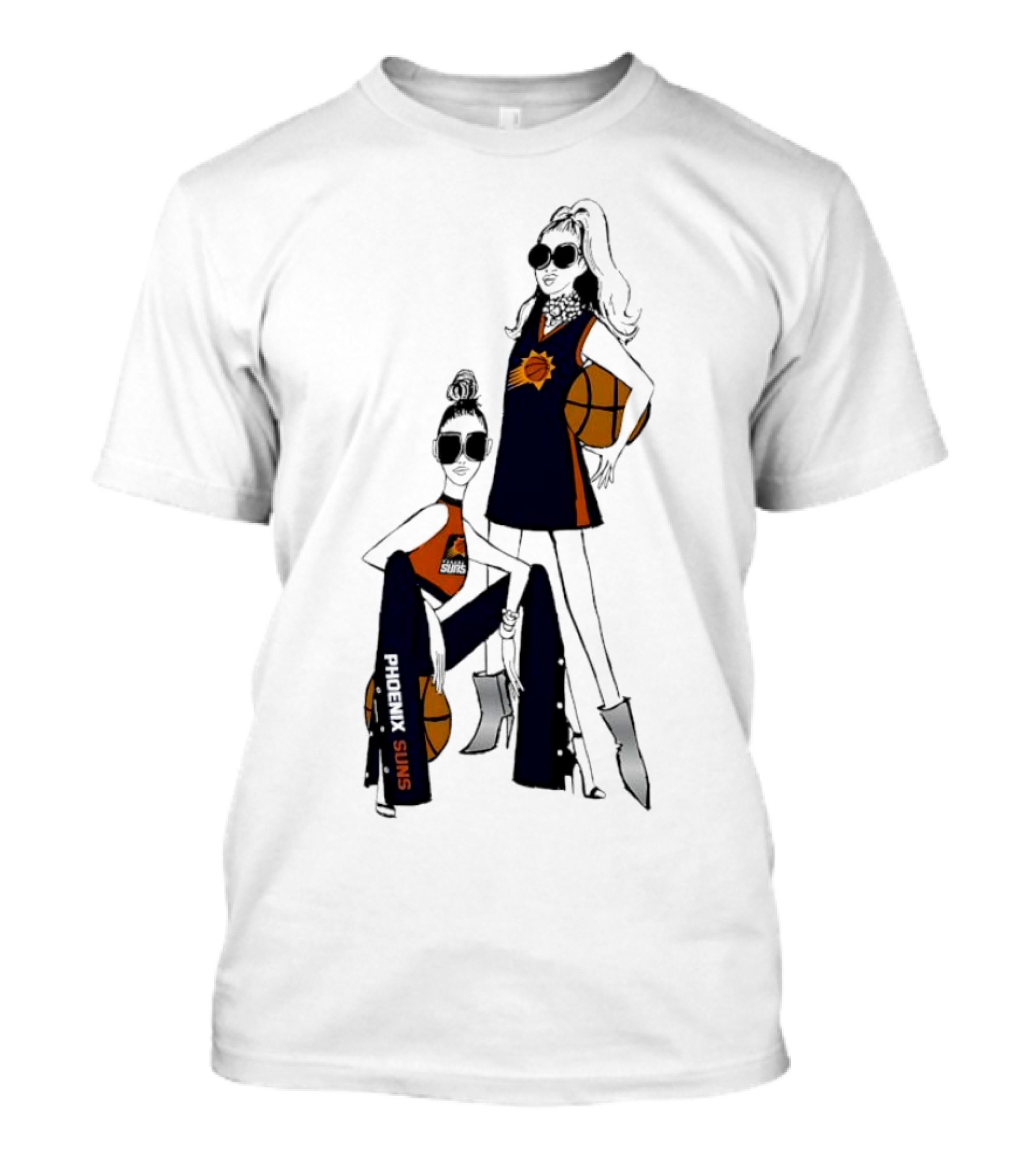 Phoenix Suns G-III 4Her Basketball Girls Fitted Fashion T-Shirt