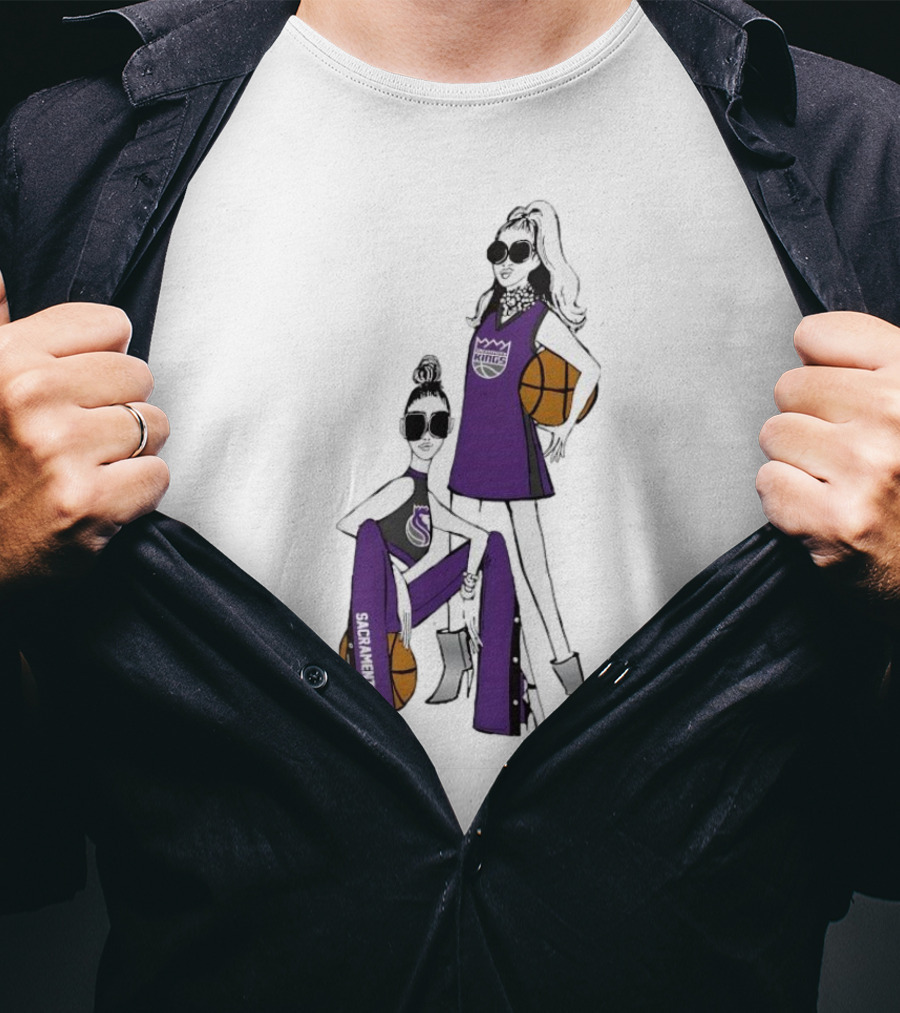 Sacramento Kings G-III 4Her Basketball Girls Fashion T-Shirt