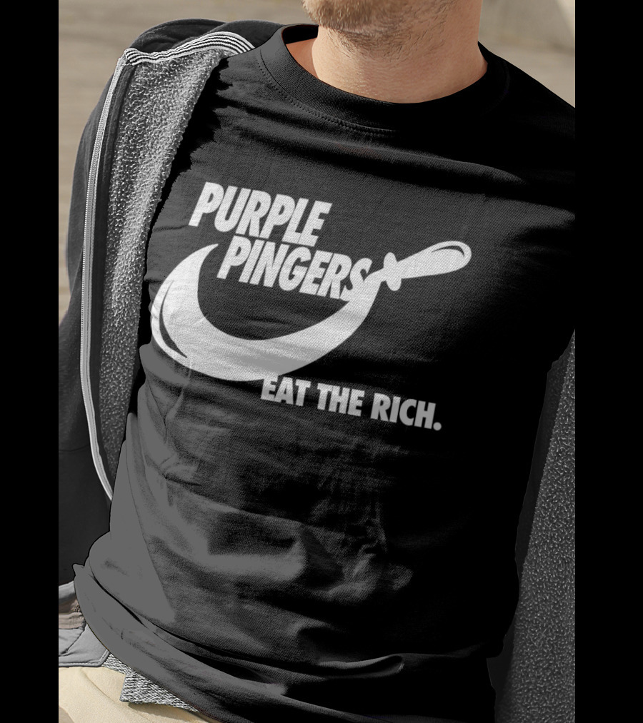 Purple Pingers Eat The Rich T-Shirt