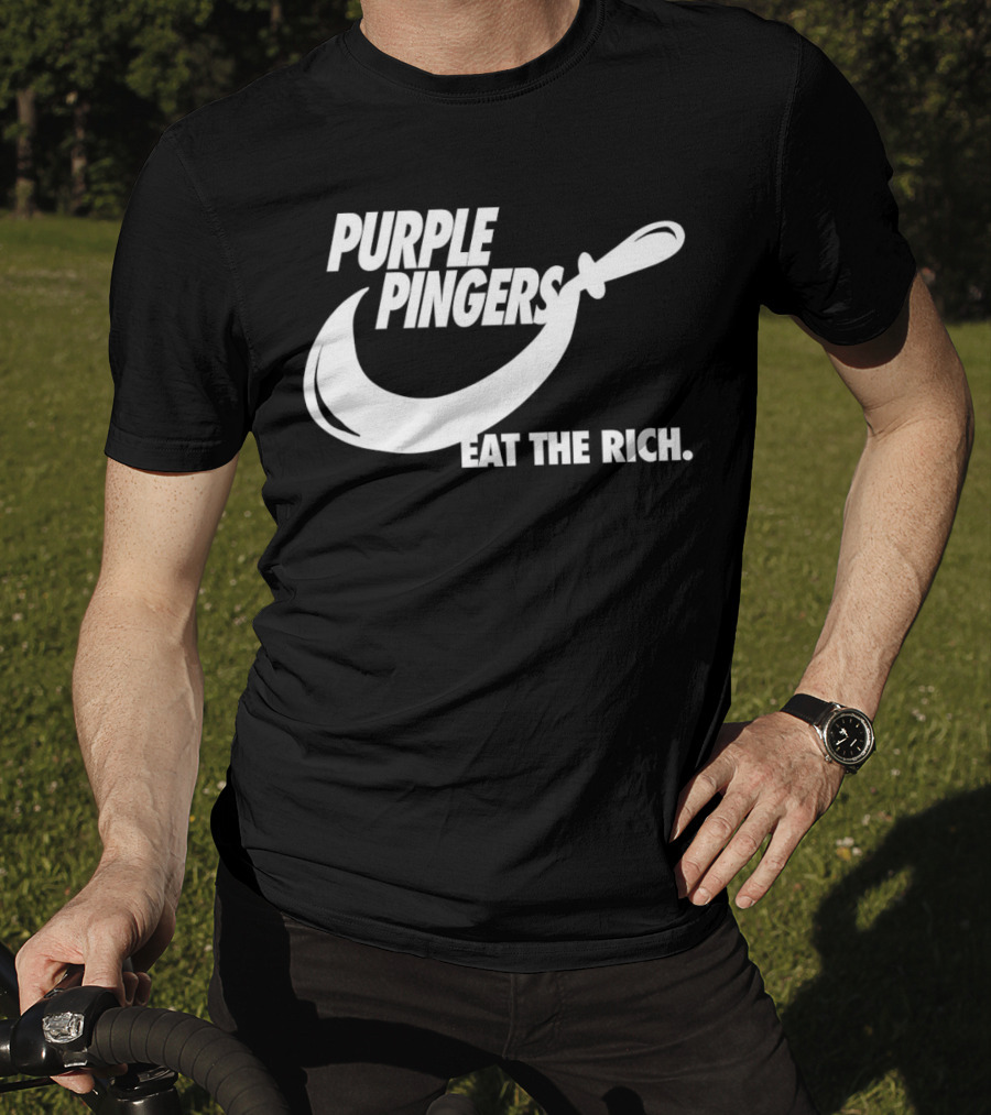 Purple Pingers Eat The Rich T-Shirt