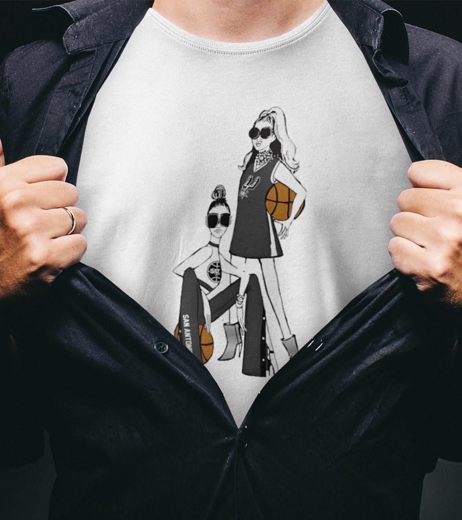 San Antonio Spurs G-III 4Her Basketball Fashion Fitted Girls T-Shirt