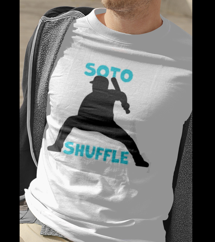 New York Yankees Soto Shuffle Silhouette Baseball Stance T-Shirt