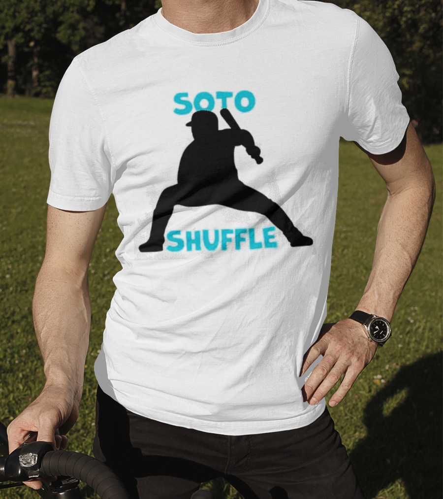 New York Yankees Soto Shuffle Silhouette Baseball Stance T-Shirt