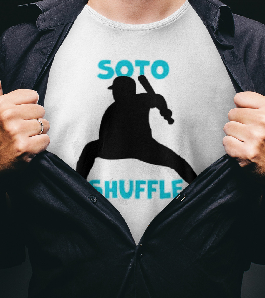 New York Yankees Soto Shuffle Silhouette Baseball Stance T-Shirt