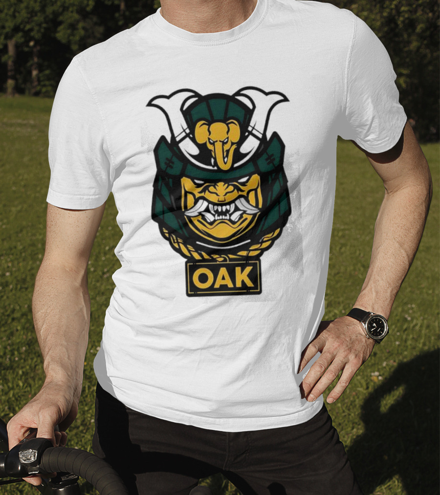 Oakland Athletics Samurai OAK Aggressive Mask T-Shirt