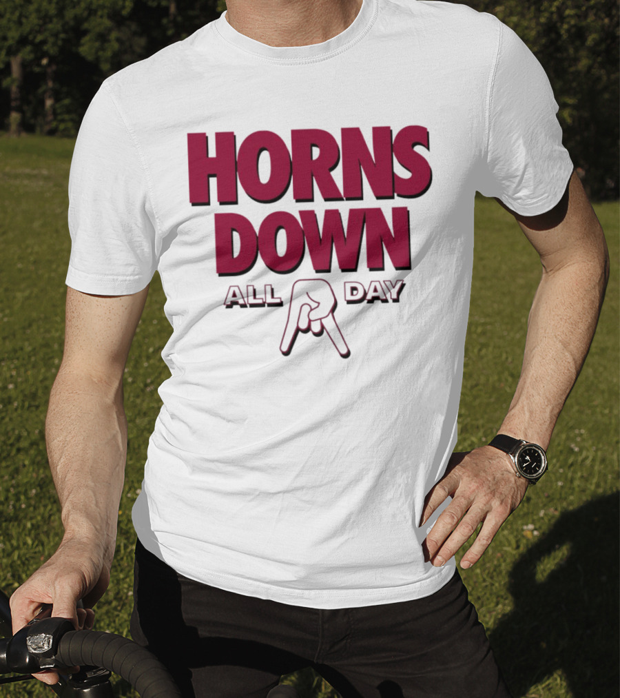 Horns Down All Day Oklahoma Sooners T-Shirt