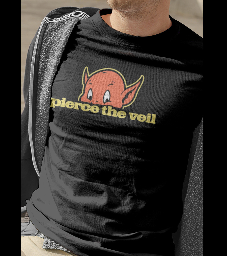 Pierce The Veil Devil Icon Red Cartoon Head T-Shirt