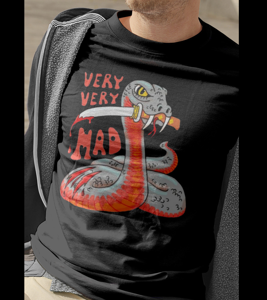 Very Very Mad Snake With Knife T-Shirt
