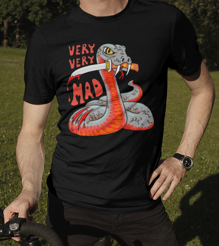 Very Very Mad Snake With Knife T-Shirt