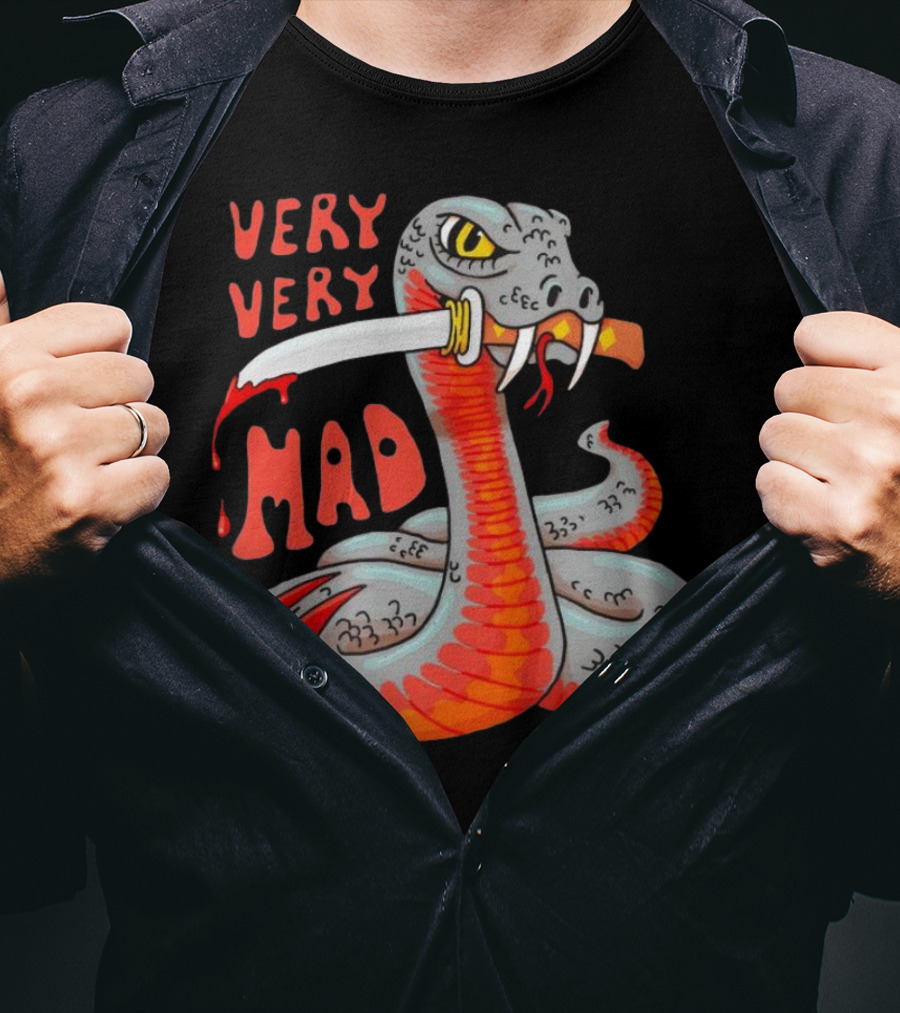 Very Very Mad Snake With Knife T-Shirt