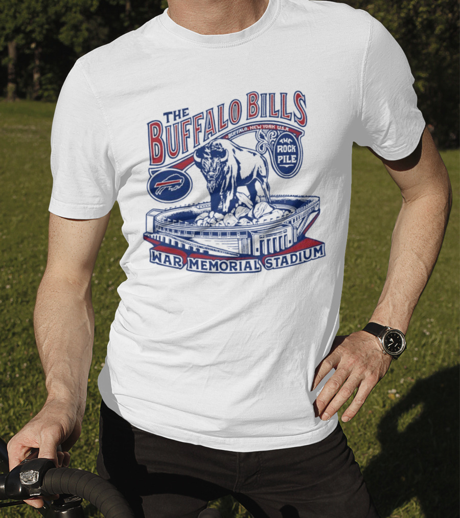 The Buffalo Bills War Memorial Stadium Rockpile New York NFL Iconic Buffalo T-Shirt