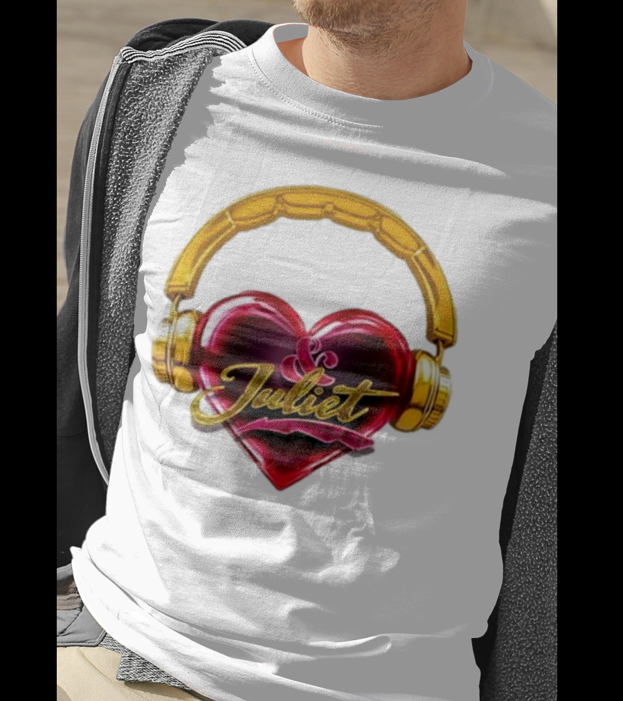 Broadway Juliet Heart Headphones T-Shirt