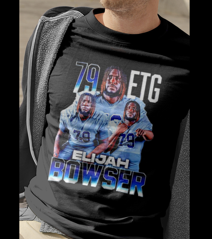Elijah Bowser 79 ETG Football Player Montage T-Shirt